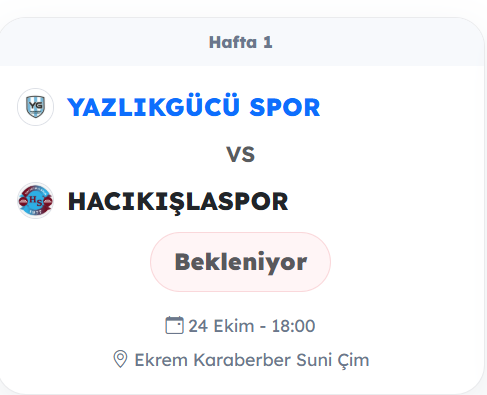 Sezon başlıyor
